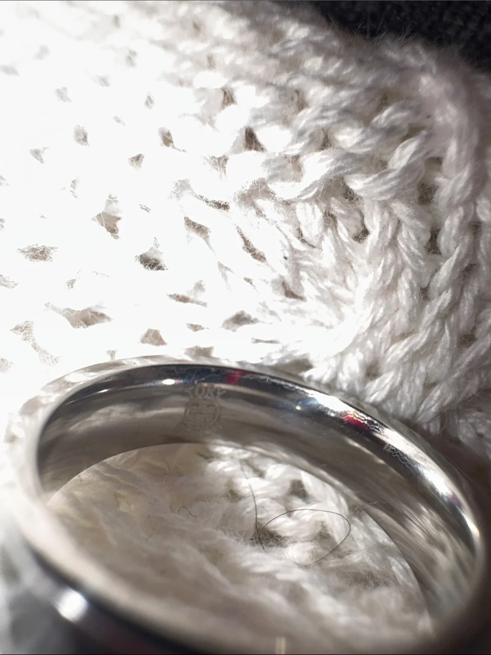 Stainless Steel women’s Band Ring in Silver
